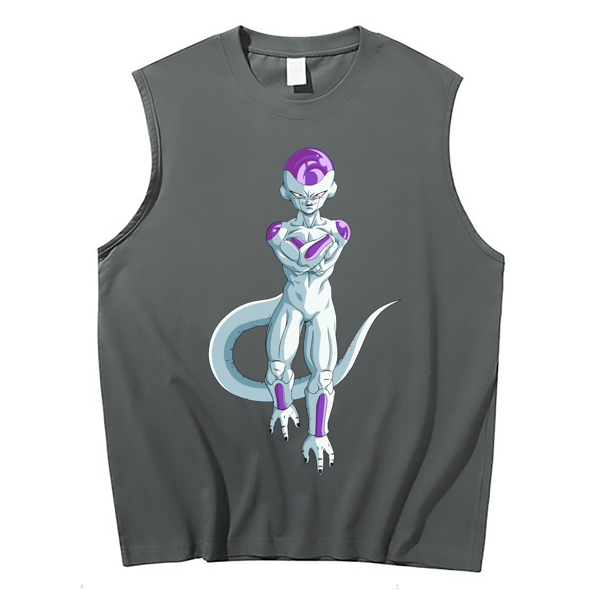 （画像用） ドラゴンボール フリーザ DRAGON BALL Frieza コットン100％タンクトップ（フロントプリント）